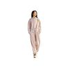 Anta Comfortable Breathable Loose Fit Round Neck Sweatshirt And High Waist Drawstring Cuffed Pants Set Women Tops, Bottoms Moran-Pink 962448202-3