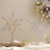 Top for Christmas tree 33 cm silver Christmas tree 1 pc
