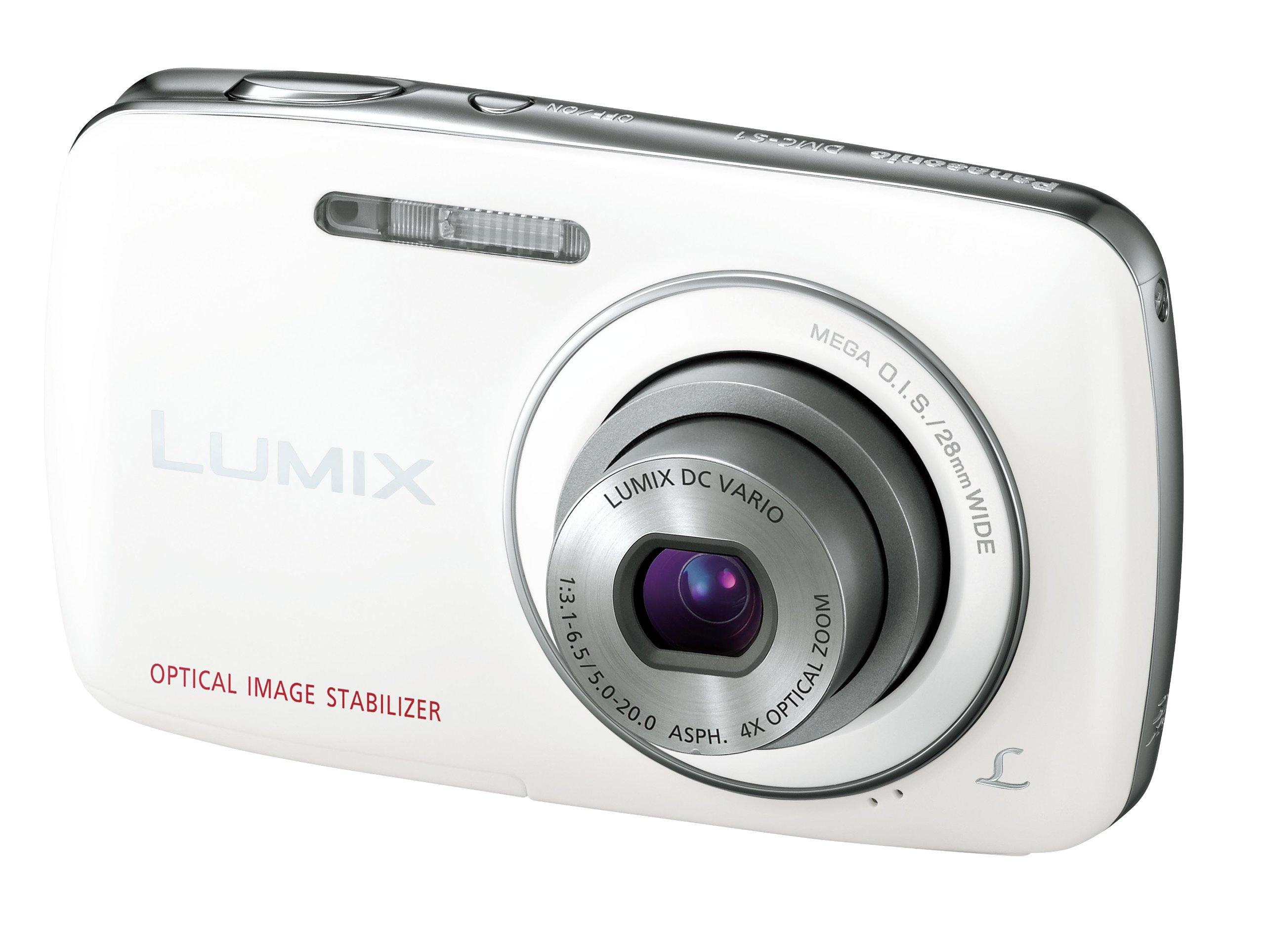Panasonic LUMIX DMC-S1-W Compact Digital Camera