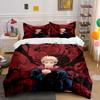 Anime Characters with Red Background. Bedding Sets Duvet Cover Sets Duvet Covers Pillowcases(1*Duvet Cover 2*Pillowcases Without Duvet Insert)
