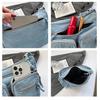Retro denim tote bag women's casual shoulder bag