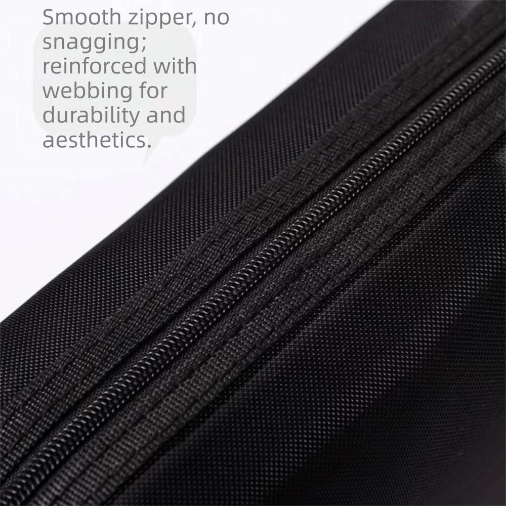New Black Mesh Cosmetic Bag Portable Zipper Closure Toiletry Bag Clear Mesh Multi-functional Makeup Bag Travel Use