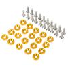 20 Sets Aluminum Fender Bumper Washer Stainless Steel Bolt Engine Bay Dress Up Kit Headlight Trunk License Plate Frame Fasteners