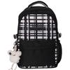 Schoolbag Korean ins cute Mori plaid contrasting backpack high value sweet middle and high school students multi-compartment backpack