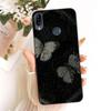 Per ASUS ZENFONE MAX PRO M2 ZB633KL ZB631 KL ZB630KL Custodia per Telefono Gatto Cartone Animato Fiore Farfalla Cover Nera in Morbido Silicone