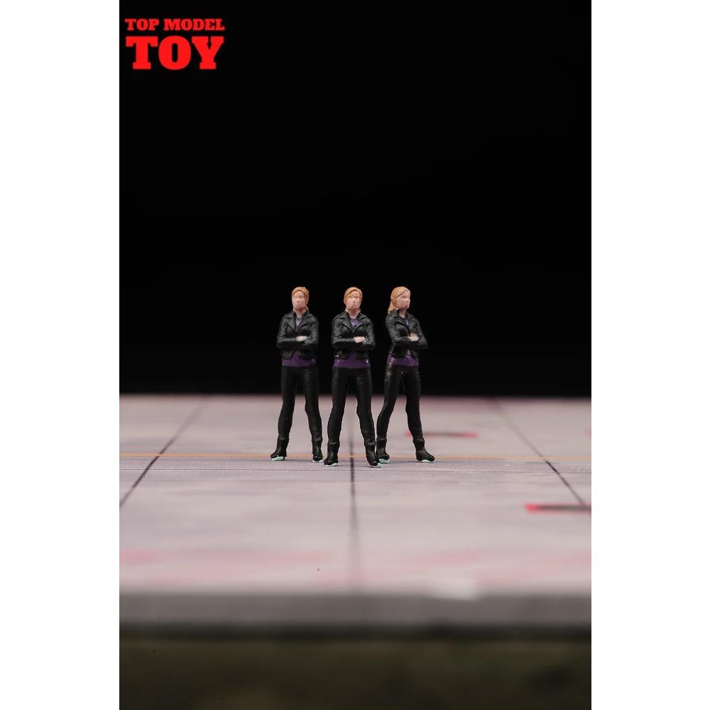 Painted Miniatures 1/64 Paul Walker Gal Gadot Vin Diesel Mini Scene Props Doll Figures Model Cars Vehicles Cars Toys Gift