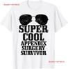 Appendix Surgery Removal Funny Recovery Get Well Soon T Shirt Vintage Top For Everyday Wear Breathable Comfortable