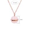 Spherical Necklace Autumn and Winter Design Style High-end Sweater Chain Retro Natural Stone Pendant Collarbone Chain