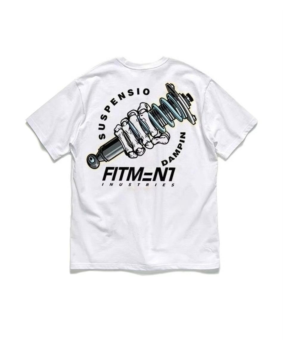 2025 Summer New Motorcycle Accessories Graphic back Print Fashion Casual High Quality Men s T-shirt Autumn and winter innerwear S