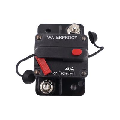 40 Ampere Sicherungsautomat für Marine-Trolling-Motoren Boot ATV Manuelle Stromversorgung 12V-42VDC mit manuellem Reset Wasserdichter Inline-Sicherungsinverter 40A