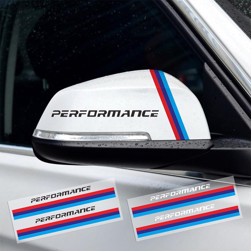 2pcs Car Rearview Mirror 3D Stickers Automobile Decoration for BMW X1 X3 X4 X5 X6 X7 E46 E90 F20 E60 E39 F10 Auto Accessories