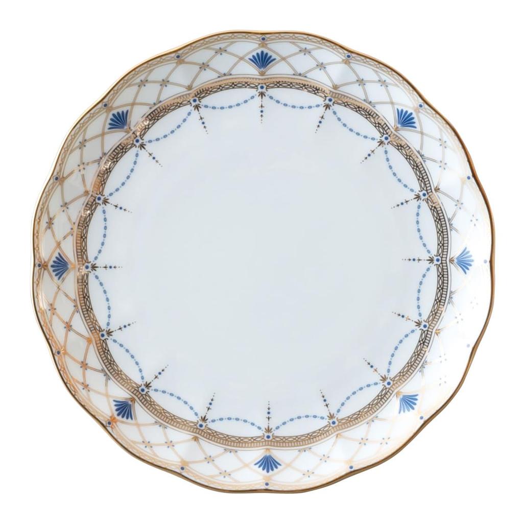 NARUMI Prima Donna Plate, 19cm, Gold, Stylish, Gorgeous, Elegant, Cake Plate, Flat Plate, Made In Japan, Gift Boxed, 52476-1410