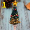 10PCS Merry Christmas Cake Toppers Cartoon Xmas Tree Cake Decor Snowman Happy New Year Cupcake Toppers Decor For Party Wholesale