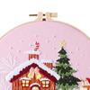 Christmas Embroidery Kit Craft Set for Adults Xmas Gift Home Decoration Including Threads Hoop