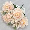 Silk Flower Wedding Handheld Bouquet With Petal Arrangement For Home Decor And Photography Props