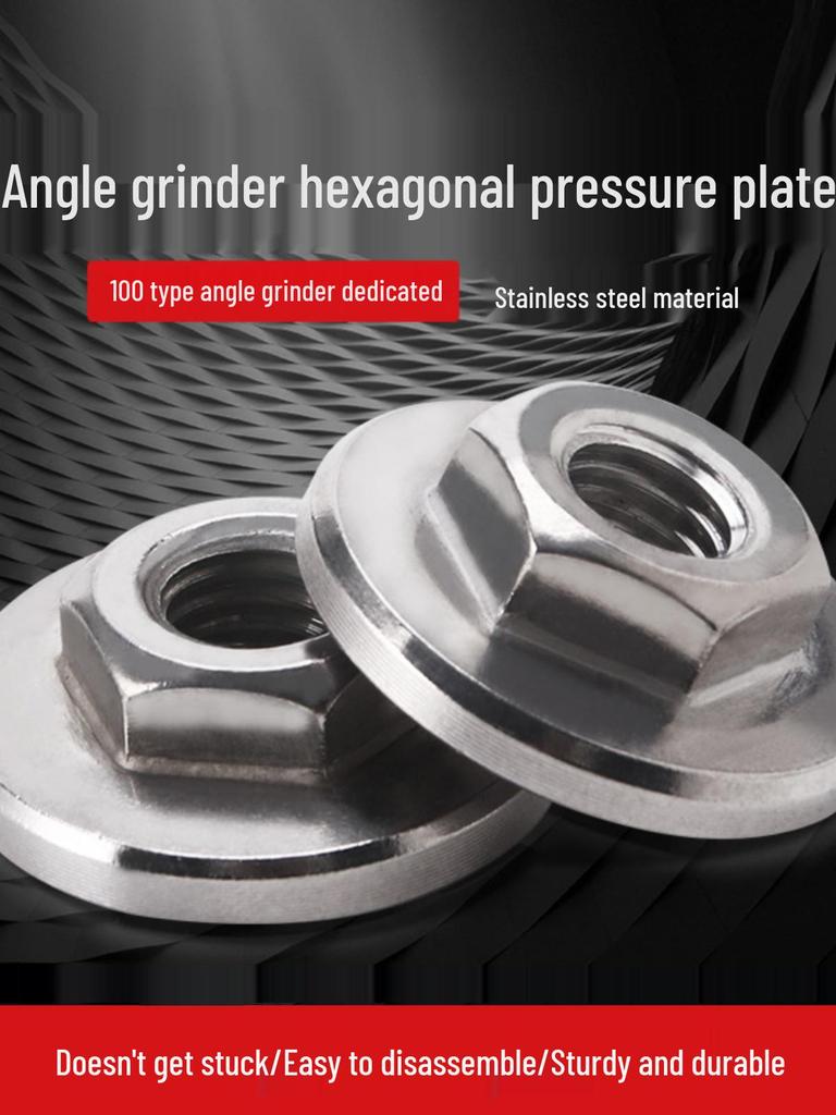 Universal Stainless Steel Anti-jamming Flange Nut Guard for 100 Angle Grinder