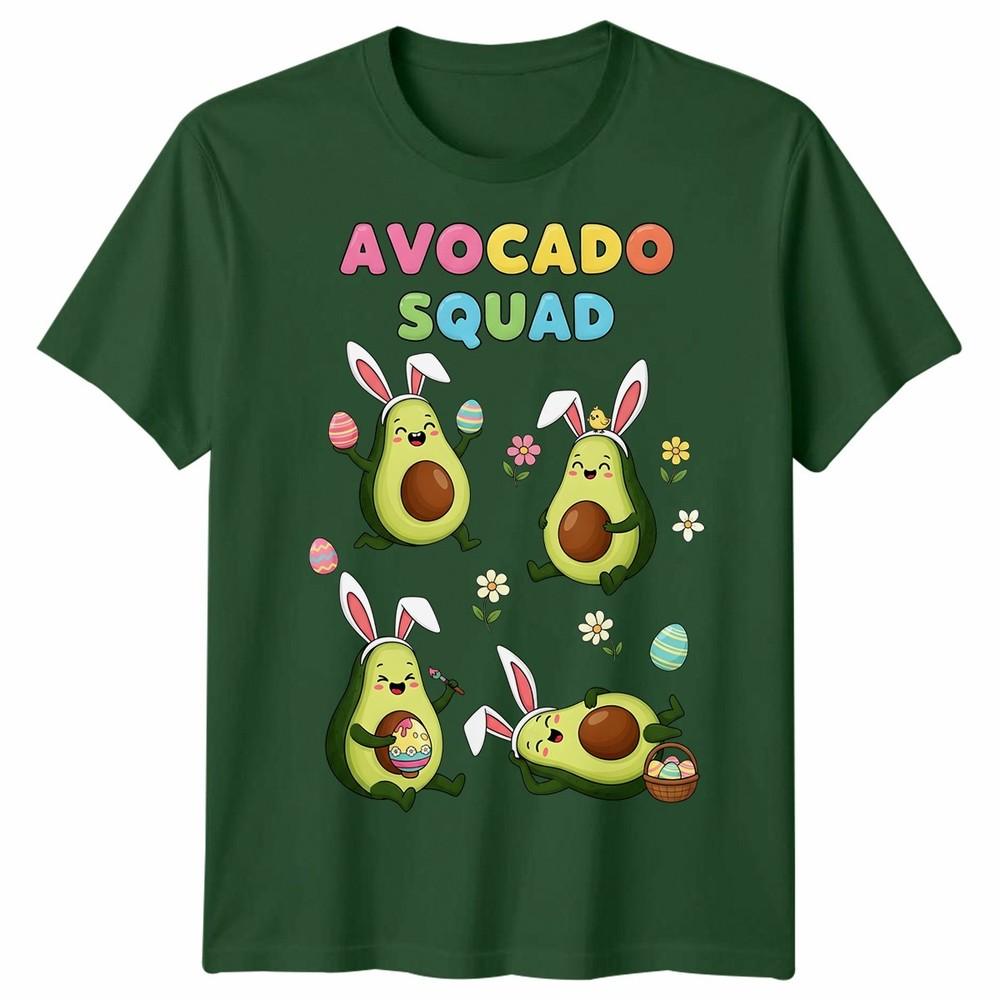 Funny Avocado Squad Easter Bunny Hunting Chocolate Eggs Unisex Tshirt Gift