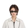 Balenciaga UV Protection Stylish Avant-Garde Rectangular Sunglasses Unisex Sunglasses Black BB0096S001