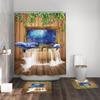 Ocean Shower Curtain Liner,Sea Theme Shower Curtain with 12 Hooks, Washable Dolphin Waterproof Shower Curtain for Bathroom Decor