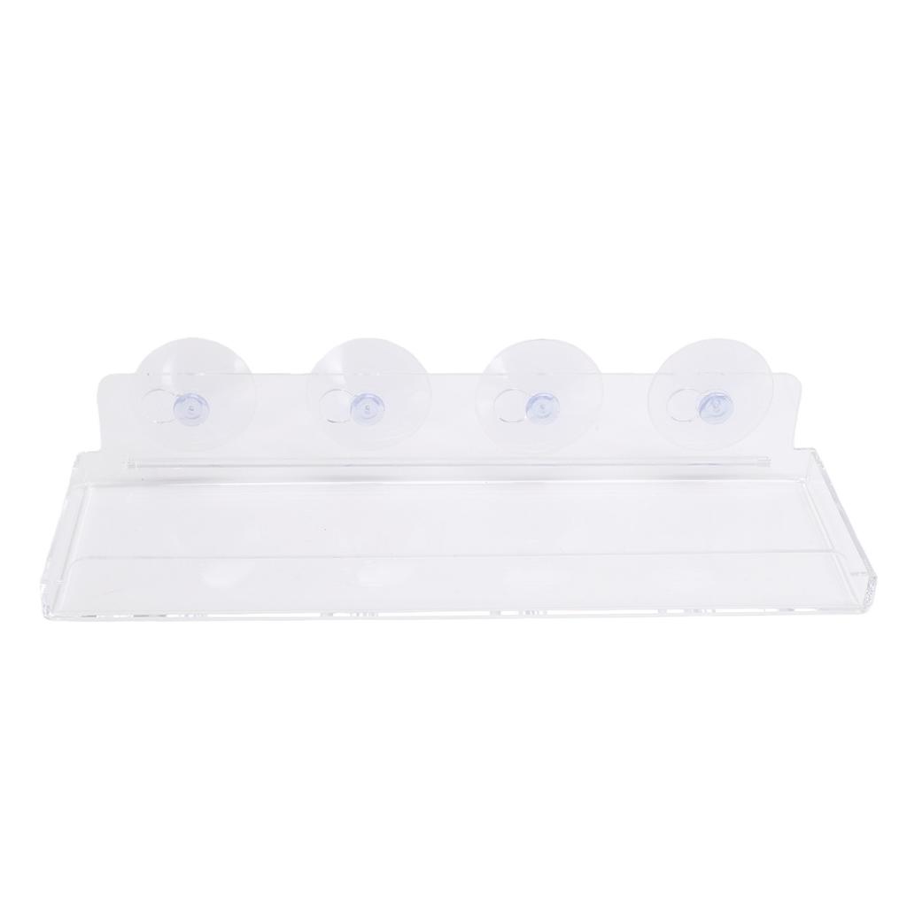 2pcs Window Plant Floating Shelves Acrylic Suction Cup Shelves Window Sill Extender for Indoor Succulent Plants