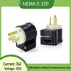 360° Rotatable NEMA 5-15P Angled US Standard Power Plug