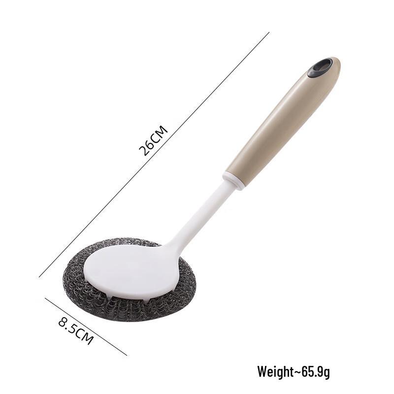 

LONSAN Long Handle Steel Wool Dish Scrubber