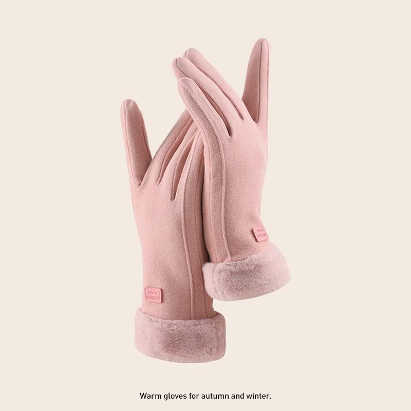 Womens Winter Warm Fleece-Lined Touchscreen Gloves Cycling Driving Motorbike Riding