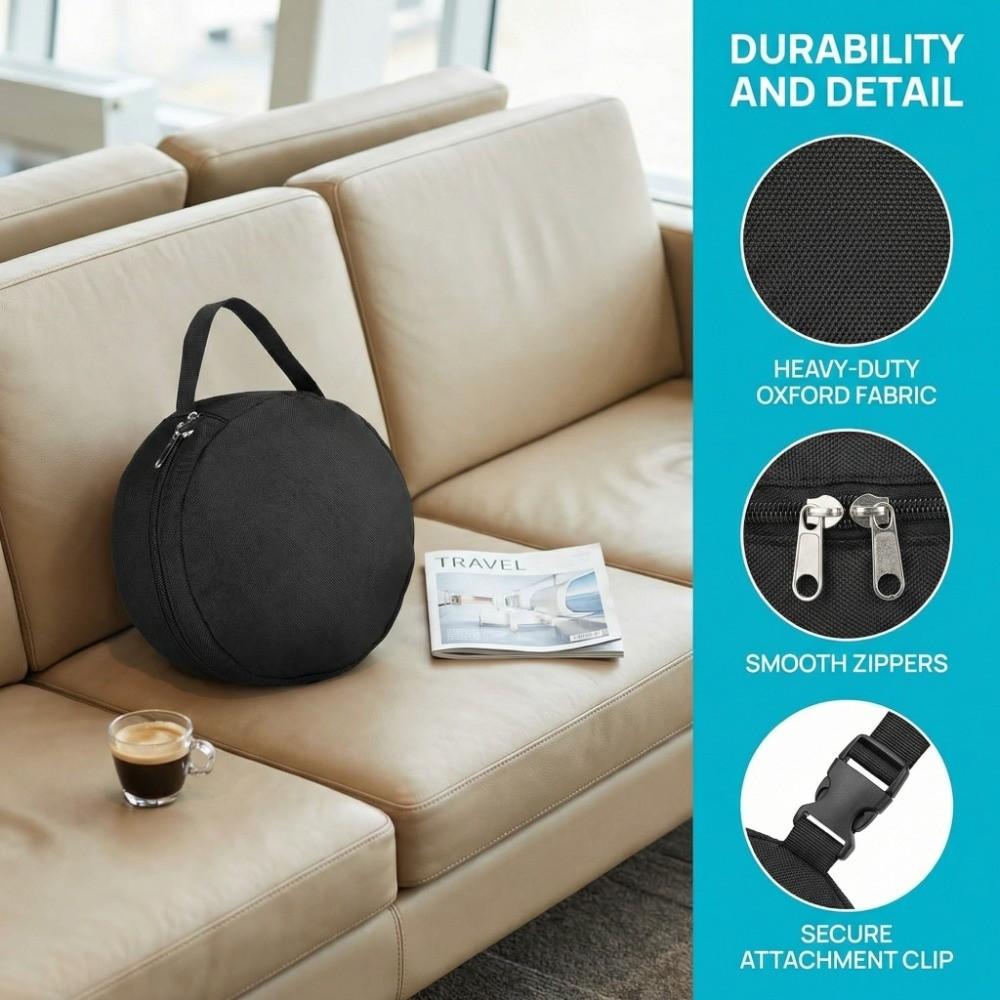 Cestovní polštářek na krk s rychloupínací přezkou Taška 600D Oxford Tkanina Pouzdro na přenášení Kempování