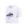 Nike Camiseta Masculina de Tricô Estampada com Gola Redonda e Manga Curta para Esportes Tops Brancos DB4826-100