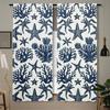 2pcs   Ocean Style Window Curtain Valance   Country-Inspired Short Curtains for Living Room   Bedroom   and Dining Room Home Decor