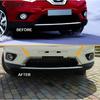 For Nissan Rogue X-Trail T32 2014 2015 2016 Chrome Car Front Center Grille Grills Cover Trim Head Racing Grill Strip Accessories