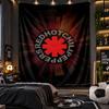Arazzo da Appendere alla Parete Stampa Hot Chili Peppers Tessuto per Soggiorno Camera da Letto Decorazione per la Casa