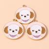 10Pcs/Set Handmade Enamel Dog Charms Alloy Necklace Charms Cute Jewelry Making Charms  Jewelry
