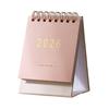 2026 Desktop Calendar Minimalist Calendar with 18-Month Planner Metal Coil & Memo Pad English Handmade Desktop Decoration for Office Home School Use