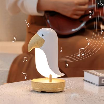 Woodpecker Table Lamp USB Charging Dimming Bluetooth Speaker Atmosphere Light Creative Bedroom Bedside Night Light