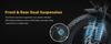 ElekWheels E5 750W Electric Bike - Foldable Fat Tire eBike with Dual Suspension, 50KM Range, LCD Display & Dual Disc Brake