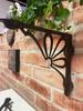 2 Cast Iron Wall Shelf Brackets Support Bracket Brown