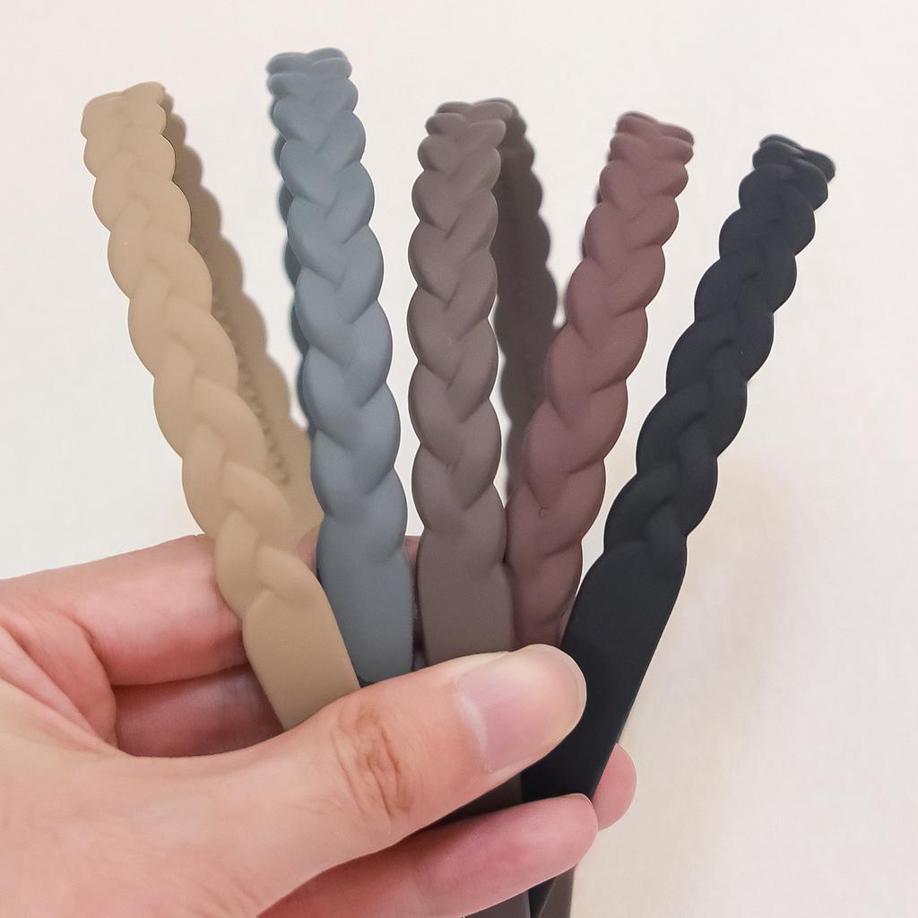 4/5/6pcs Fashion Matte Headband For Women Girls Thin Headband Female Plastic Teeth Hairbands Simple Hair Accessories Mix Styles