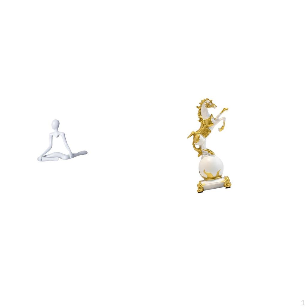 Creative Abstract Thinker Horse Statue Decorative Figurine Unique Modern Sculpture Tabletop Ornament
