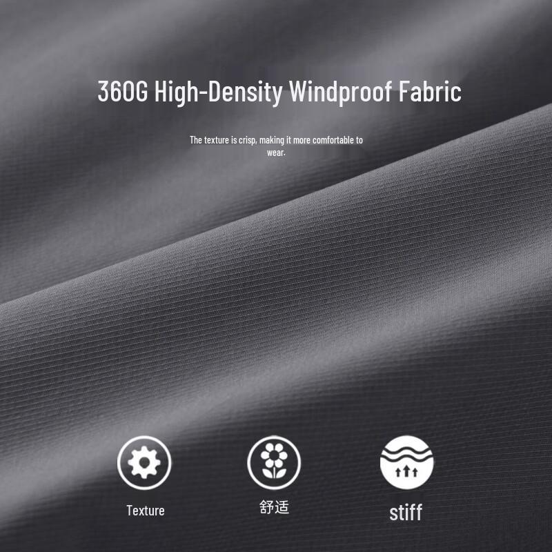 Mark Fairwhale Tech-Style Hooded Windbreaker Jacket