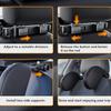 360° Adjustable Ergonomic Car Headrest with Memory Foam Side Pads  Fit for Most Cars Easy One-Click Sleep Support for Travel