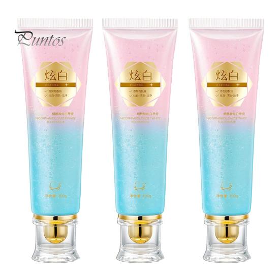 1/2/3Pcs 100G Nicotinamide Whitening Toothpaste Freshening Breath Stain Removal Oral Health Enamel Protection Teeth Cleaning Brightening Toothpaste