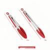 High-Heat Food Grade Silicone & Stainless Steel Tongs for Grilling and BBQ
