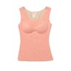 Women's Seamless Wool-Silk Vest with Chest Pad - Warm, Sanded, Velvet – Ideal for Fall and Winter.