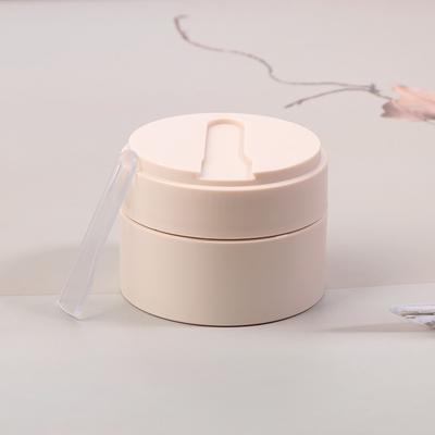 100G Empty Face Cream Jar With Spoon Frosted Plastic Lotion Bottle Mask Jar Cosmetic Packaging Container
