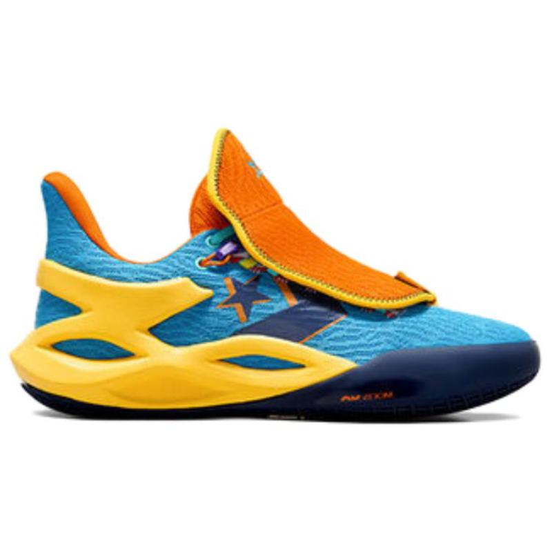 Converse ALL STAR BB TRILLIANT CX "What The" Stylish and Versatile Low-top Basketball Shoes Unisex Blue and Red