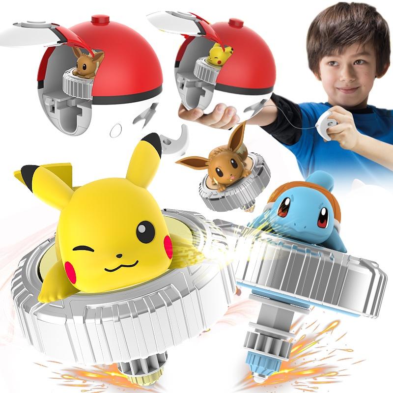 Pokemon Transforming Toy Pikachu Charmander Spinning Battle Gyro