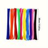 100/200/400pcs Colorful Soft Flexible Fabric Pipe Cleaners - Multipurpose DIY Craft Supplies for Creative Fun & Handmade JXB