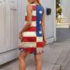 Women's Fashionable Casual Independence Day Print Dress