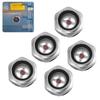Oil Level Sight Glass Convenient Sight Glass Set for Air Compressor Oil Level Inspection 5PCS 1/2 Threaded Aluminum Sight Glass